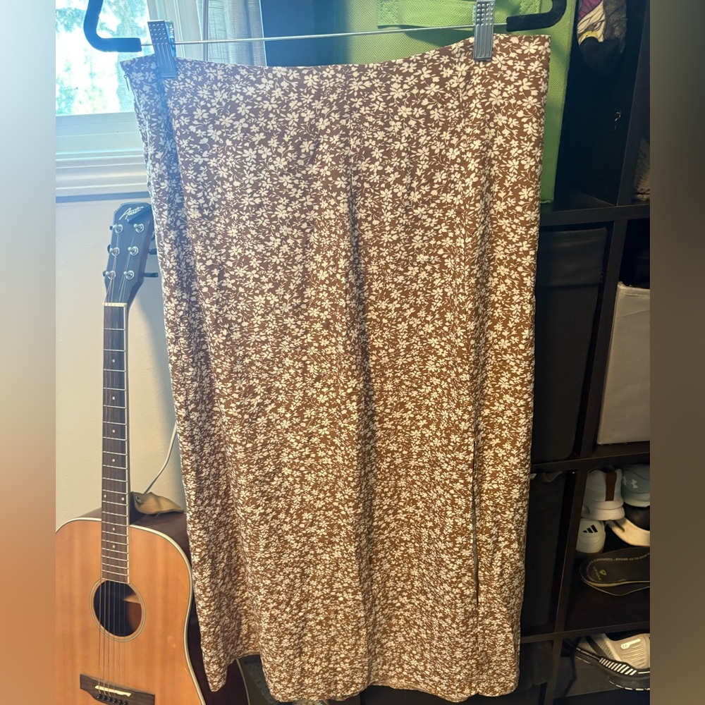 Floral Brown Skirt